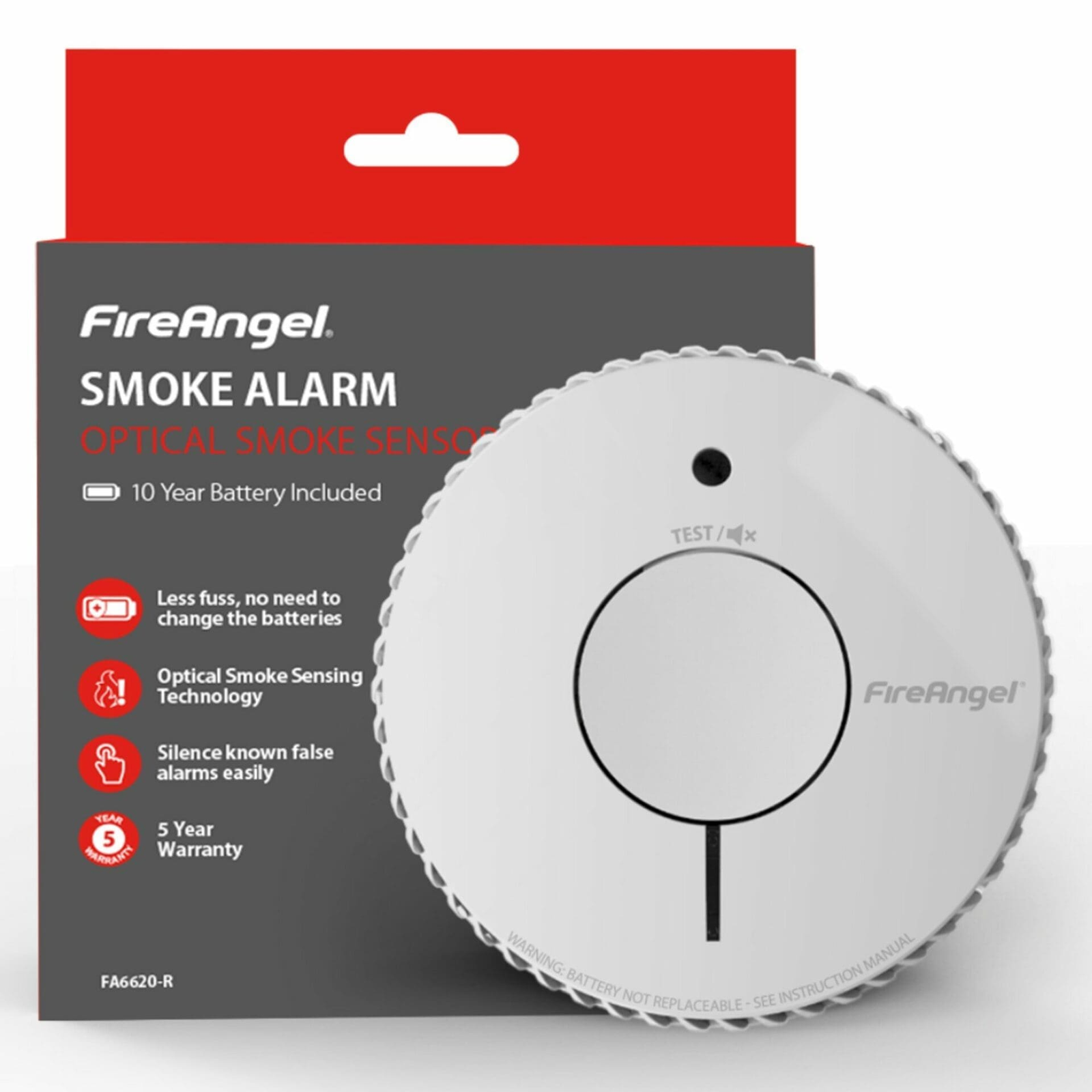 FireAngel FA6620 Pro smoke alarm with packaging