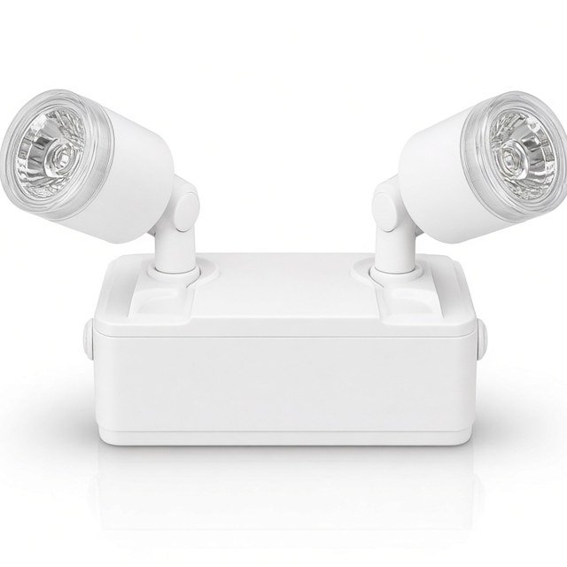 Commercial LED twin-spot emergency lighting unit